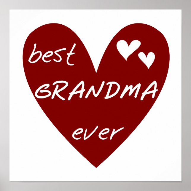 Poster Le meilleurs T-shirts et cadeaux de grand-maman de (Devant)