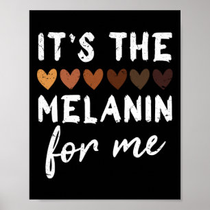 Poster Le Melanin Pour Moi Mélané Noir Histoire Mois 1
