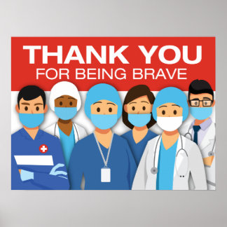 POSTER le Merci aux premiers intervenants Médicale