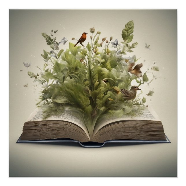 Poster Le merveilleux livre ouvert (Devant)