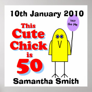 Poster Le mignon poussin a 50 ans !