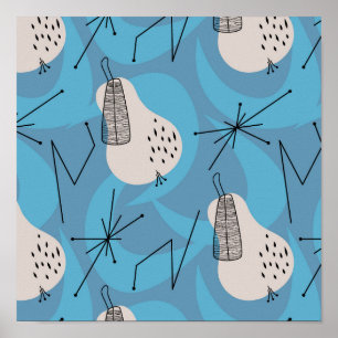 Poster Le milieu du siècle festif