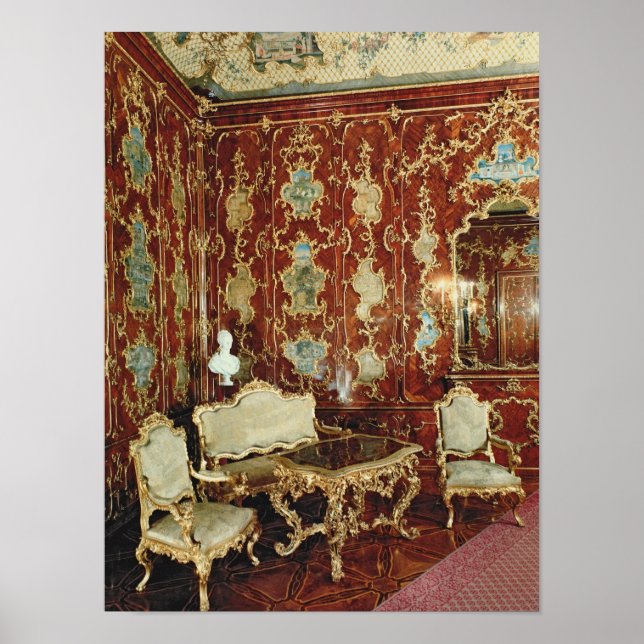 Poster Le Millionen Room lambrissé de figuier incrusté (Devant)