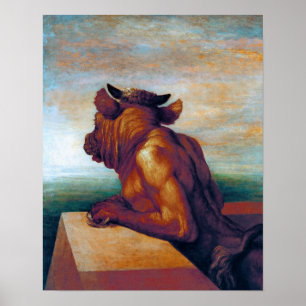 Poster Le Minotaur par des watts - version 2