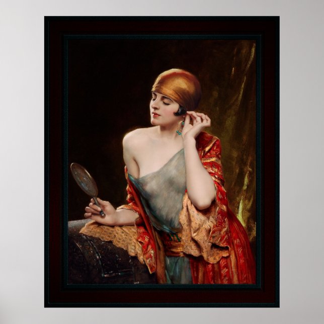 Poster Le miroir du studio par Albert Henry Collings (Devant)