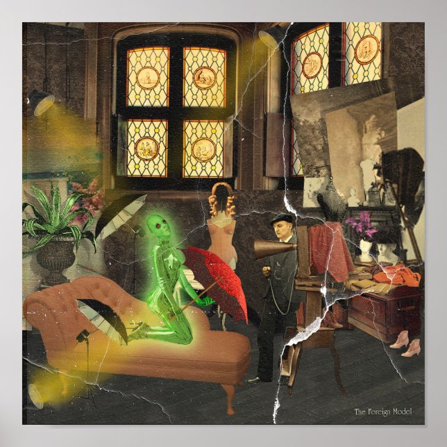 Poster Le modèle étranger (Devant)