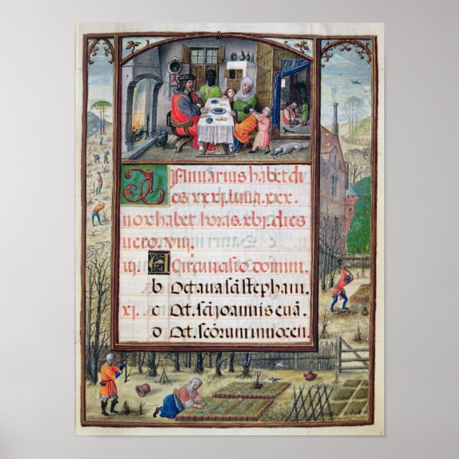 Poster Le mois de janvier (Devant)