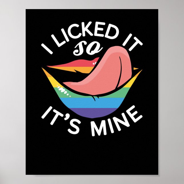 Poster Le Mois Des Gay pride LGBT Je L'Ai Laissé Tellemen (Devant)