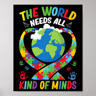 Poster Le monde a besoin de toutes sortes d'esprit Neurod