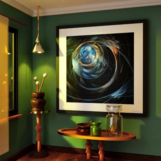 Poster Le monde de l'art Abstrait (Around the World Abstract Art Poster)