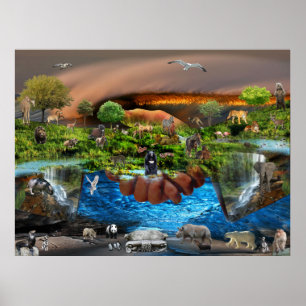 Poster Le Monde Entier Dans Nos Mains