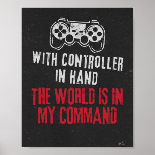 Poster Le monde est dans mon commandement jeu de thème Po