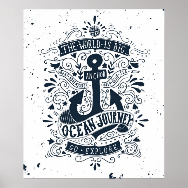 Poster Le Monde est grand - Partez à la découverte (Devant)