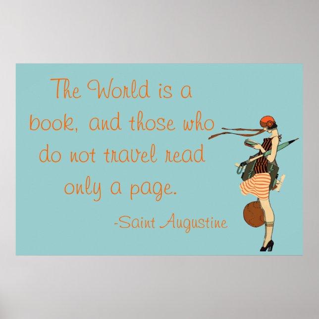 Poster Le monde est un livre (Devant)