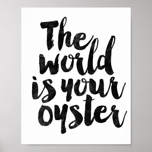 Poster Le monde est votre huître (Devant)