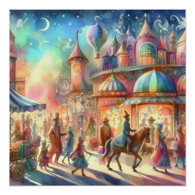 Poster Le monde lunatique d'un rêve d'enfant (Devant)