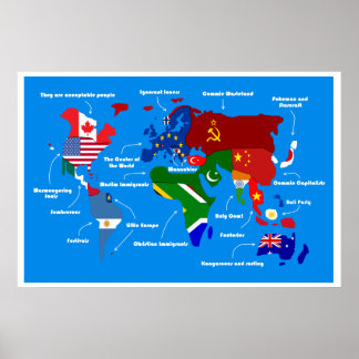 Poster Le monde selon l'affiche européenne