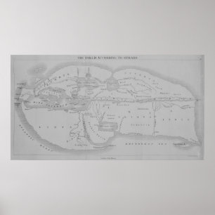 Poster Le monde selon Strabo