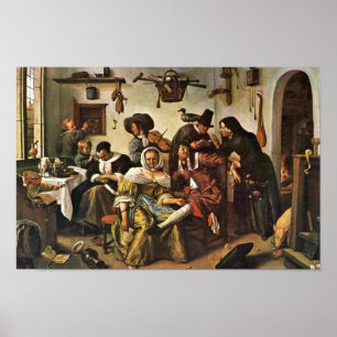 Poster Le monde sens dessus dessous par Steen janv. (la