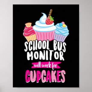 Poster Le Moniteur De Bus De L'École Travaillera Pour Les