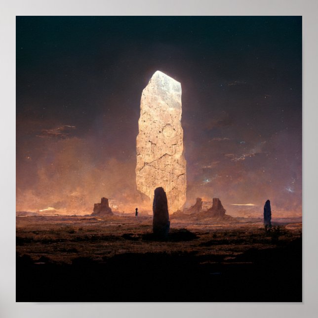 Poster Le Monolithe 4 Imaginaire Sci-Fi (Devant)