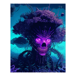 Poster Le Monstre Du Cyber-Arbre Dans L'Ombre