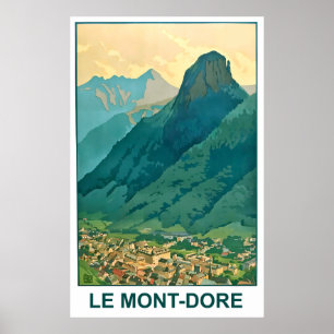 Poster Le Mont-Dore, Alpes Auvergne-Rhône, France