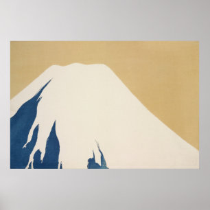 Poster Le Mont Fuji de Momoyogusa par Kamisaka Sekka