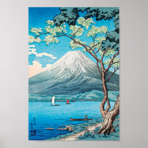 Poster Le Mont Fuji du lac Yamanaka par Hiroaki Takahashi