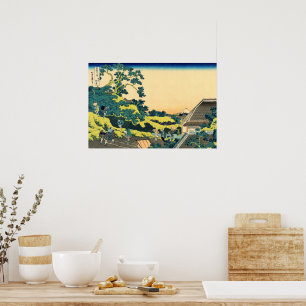 Poster Le Mont Fuji Vu Du Col De Mishima Hokusai 1830