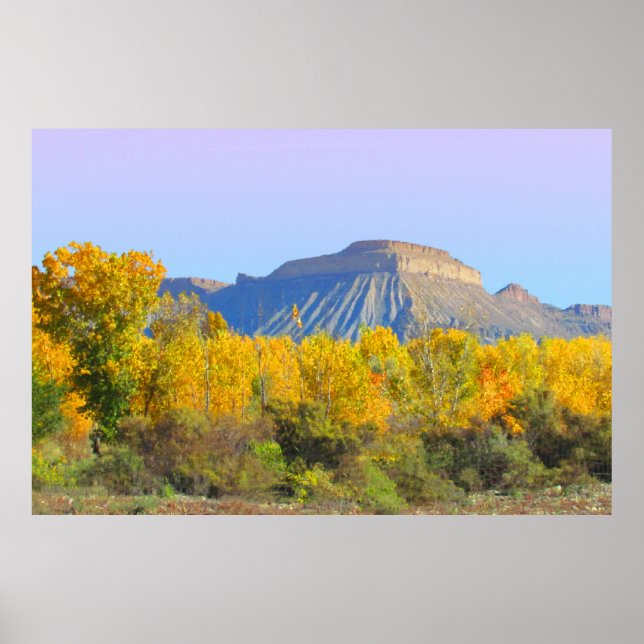 Poster Le mont Garfield à l'automne (Devant)