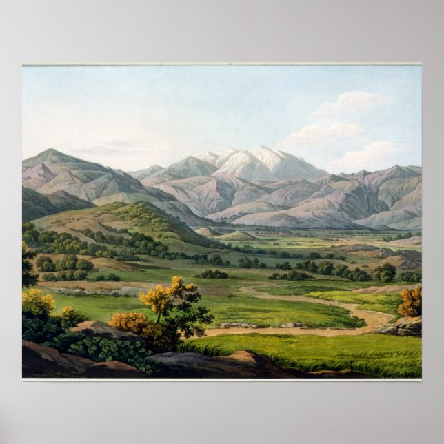 Poster Le mont Olympe, vu entre Larissa et Baba, p (Devant)