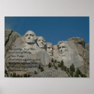 Poster Le mont Rushmore