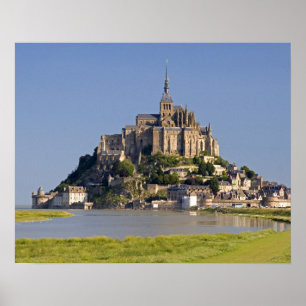 Poster Le Mont Saint Michel dans la région de