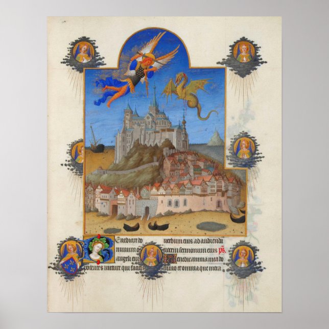 Poster Le Mont-Saint-Michel - La messe de Saint-Michel (Devant)
