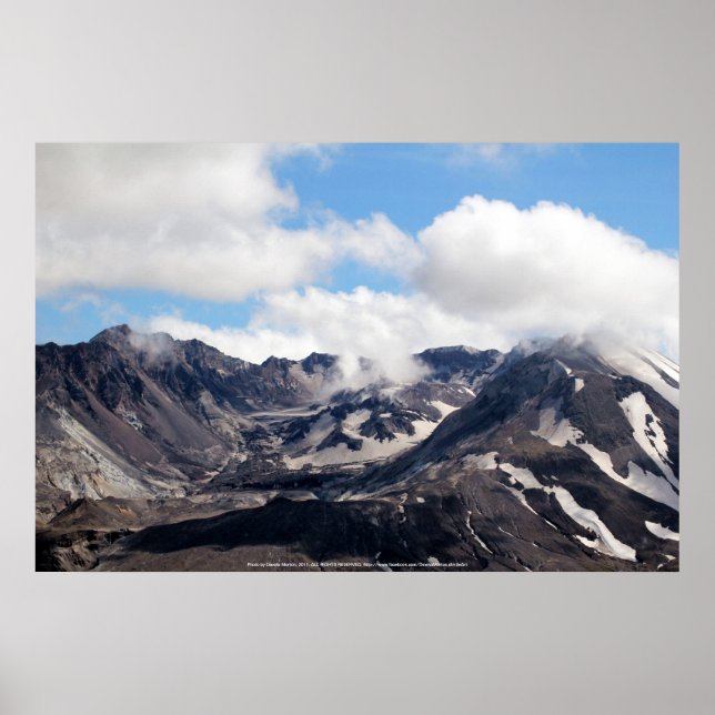 Poster Le mont Sainte-Hélène dôme de lave 2 (Devant)