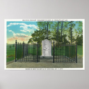 Poster Le monument à la jambe gauche du général Benedict 