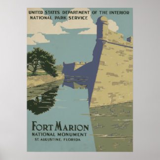 Poster Le monument national de Fort Marion