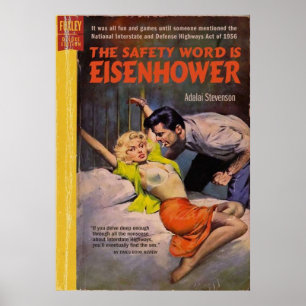 Poster Le mot sécurité est Eisenhower