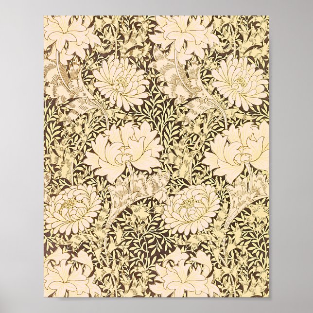 Poster Le motif de Chrysanthème de William Morris (Devant)