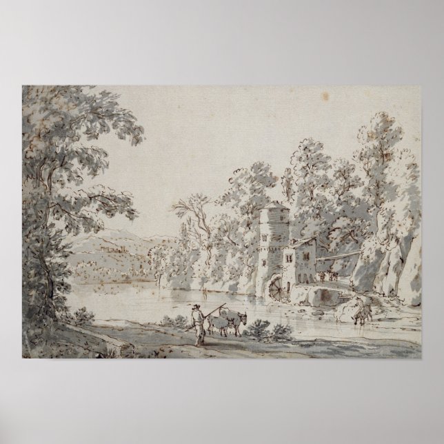 Poster Le moulin à eau de la Ford (Devant)