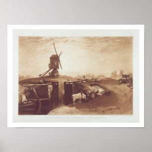 Poster Le moulin à vent et la serrure, gravés par William