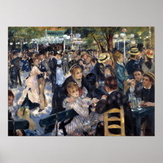 Poster Le Moulin de la Galette par Pierre Auguste Renoir