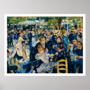 Poster Le Moulin de la Galette par Renoir
