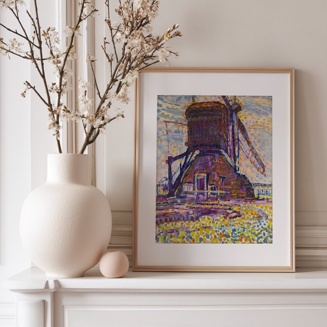 Poster Le moulin Winkel | Piet Mondrian (Créateur téléchargé)
