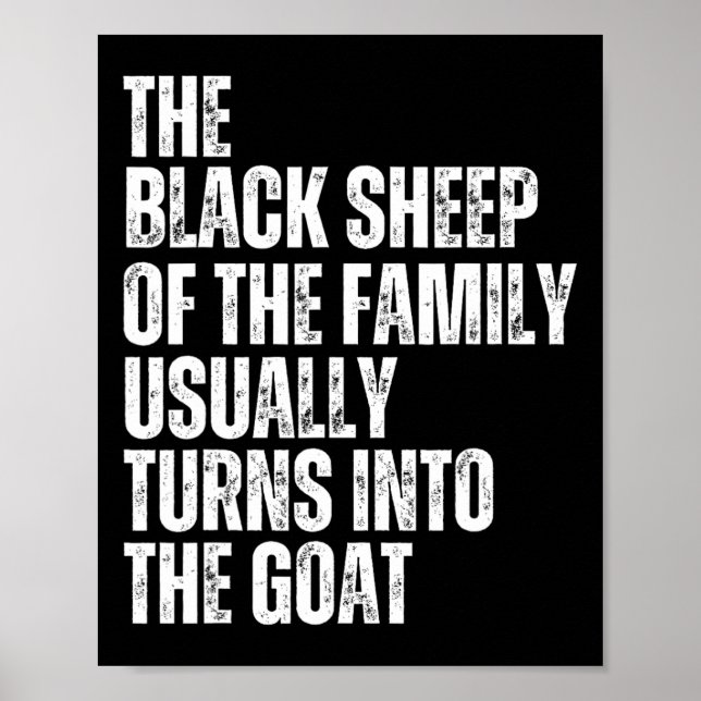 Poster Le Mouton Noir De La Famille Se Transforme Habitue (Devant)