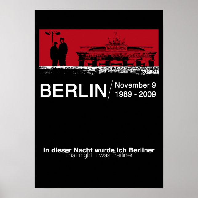 Poster Le mur de Berlin (Devant)