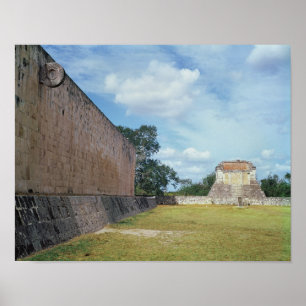 Poster Le mur du Ball Court