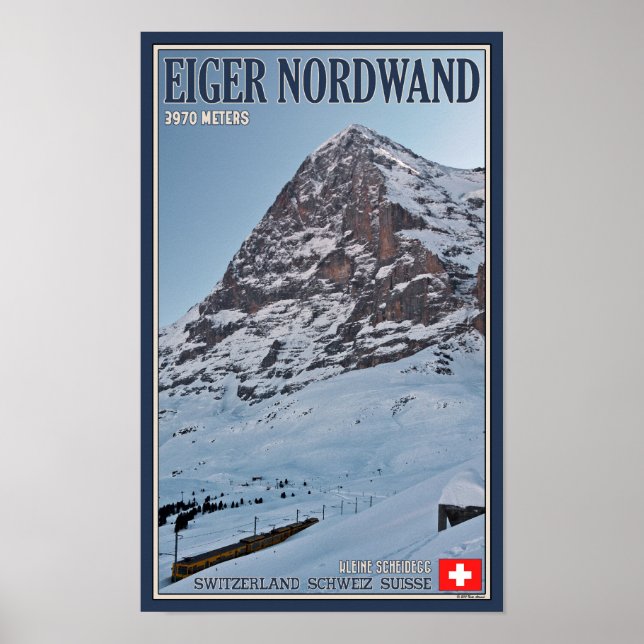 Poster Le mur nord de l'Eiger (Devant)