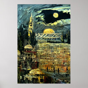 Poster Le mur occidental à Jérusalem